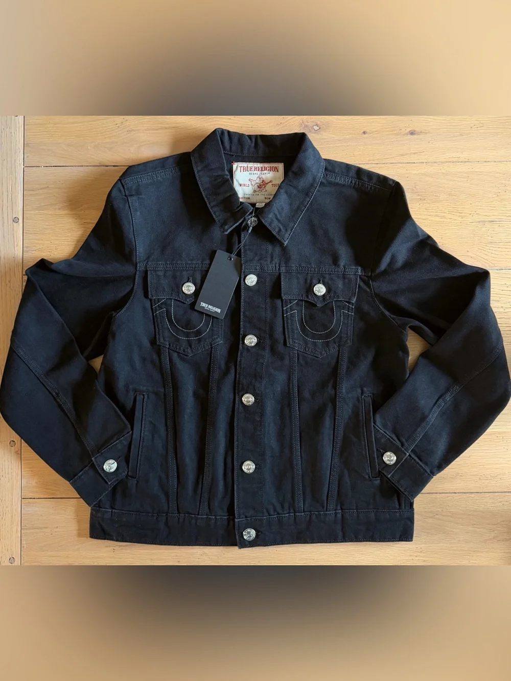 True Religion Black Lightweight Shirt Jacket